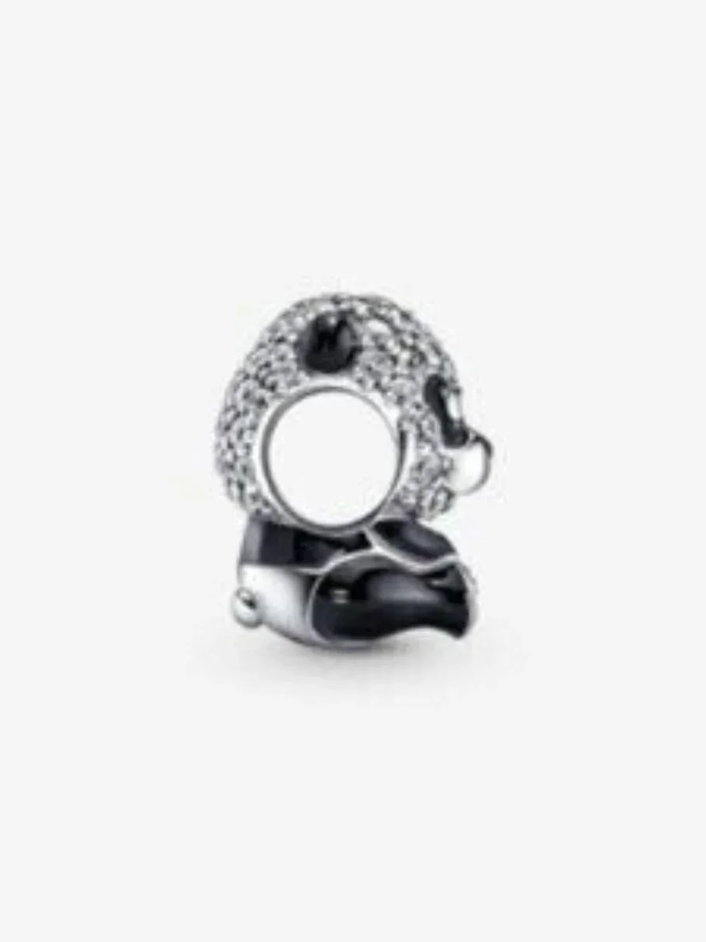 Pandora Black and Silver Sparkling Panda Charm